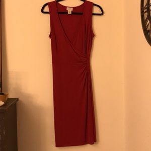 Ann Taylor Loft Maroon Dress